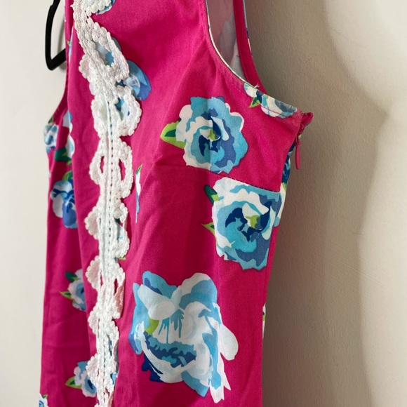 Mud Pie Pink Mia Embroidered Floral Dress XS - Picture 4 of 6